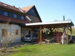 Holzbau Carport mit Kautschuk Flachdach